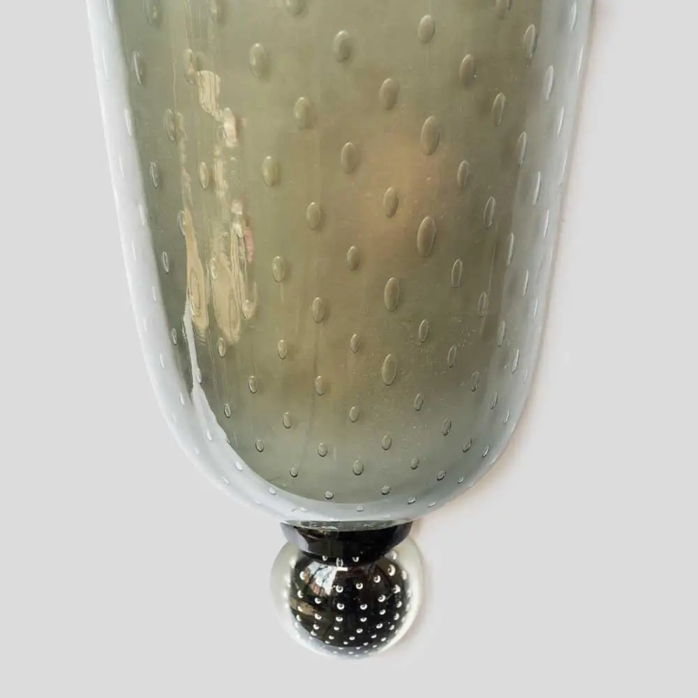 Smoke Grey Glass Wall Lights from Seguso, 1960s, Set of 2