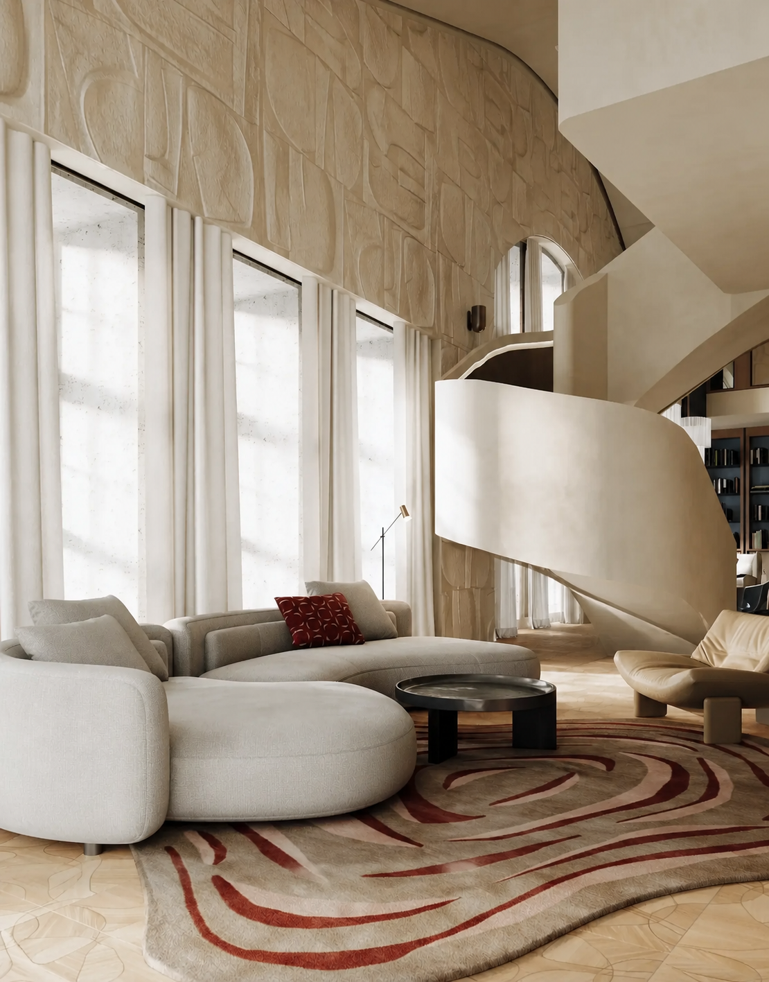 Luxury residential interior design project: Malaya Bronnaya Residence